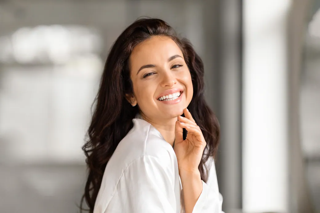Smiling patient