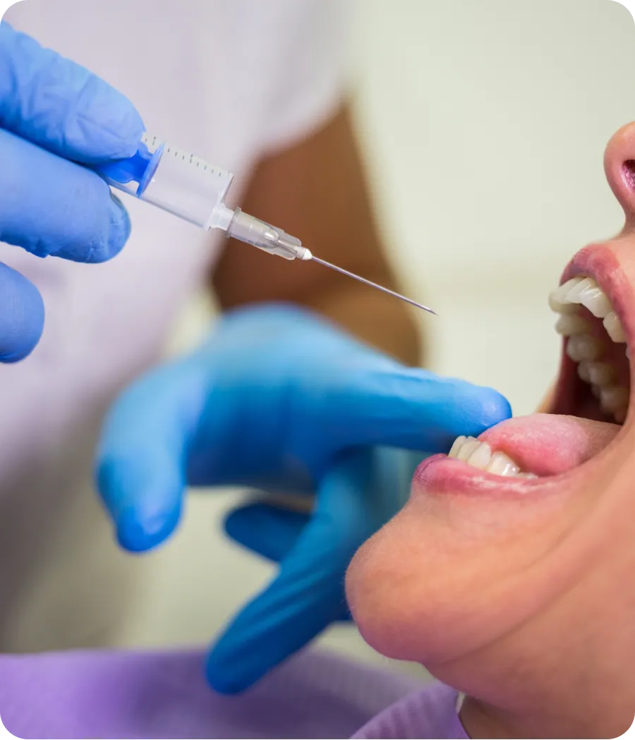 Healthy gums after treatment