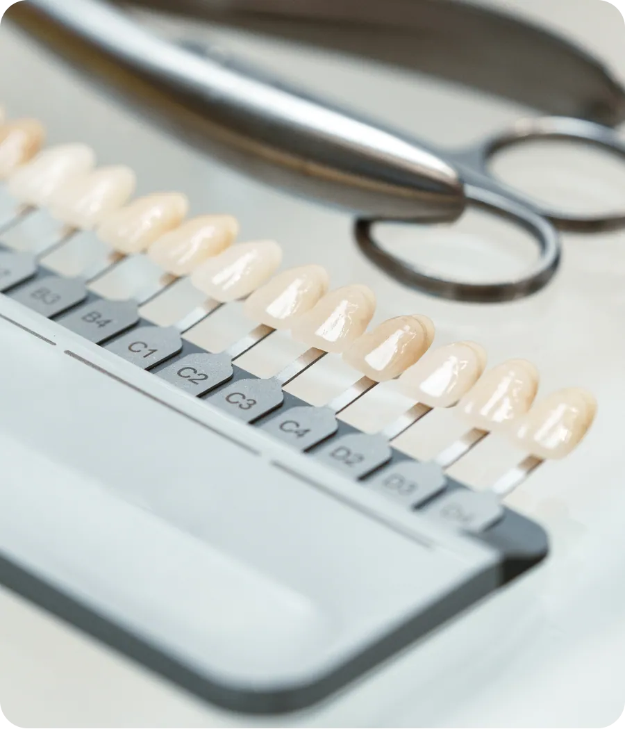 Dentist examining a patient's teeth