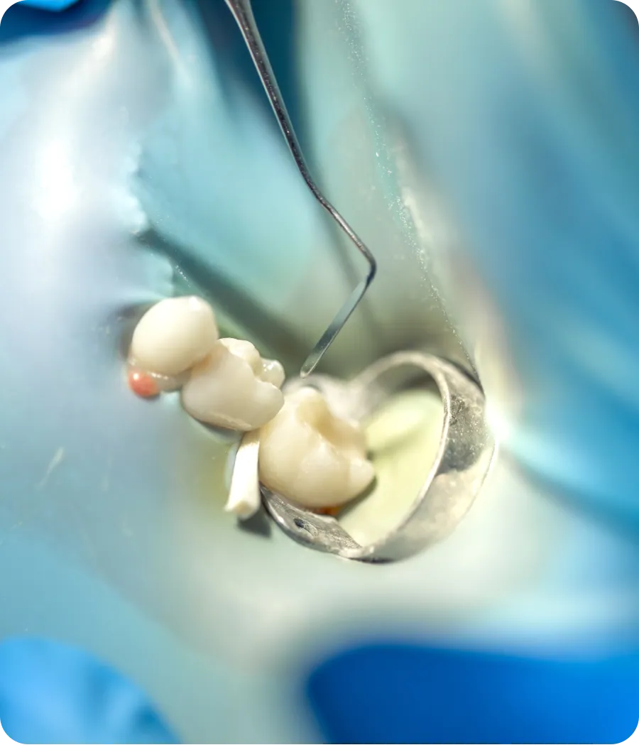 Young patient at a dental check-up